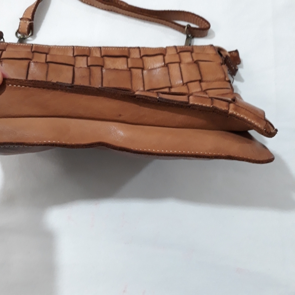 Constanza Rota Genuine Leather Shoulder/ Crossbody Brown Bag Made in Italy - Picture 3 of 11